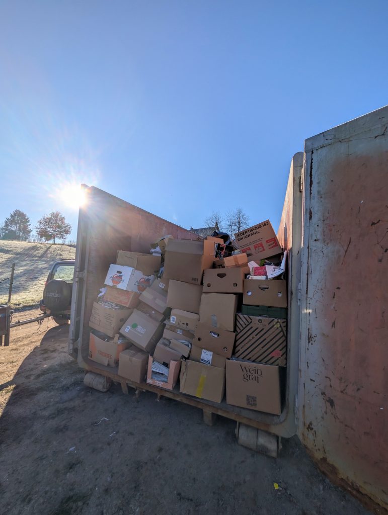 letzte Altpapiersammlung vom 22.11.2025